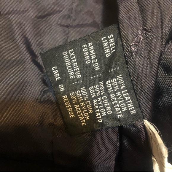 Kenneth Cole Reaction Ladies Brown Leather Jacket Blazer size Small - Picture 10 of 10